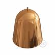 Shiny Copper Metal Bell Lampshade with cable retainer and E26 socket