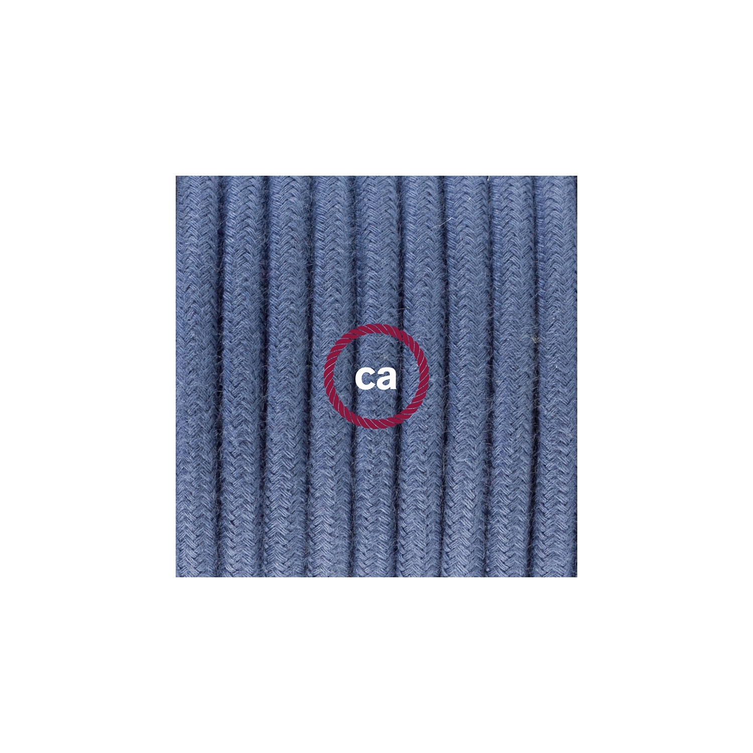 Plug-in Pendant with switch on socket | RC30 Stone Blue Cotton