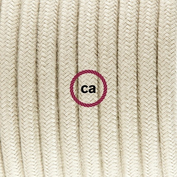 Plug-in Pendant with switch on socket | RC43 Dove Cotton