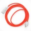 Plug-in Pendant with switch on socket | RF15 Neon Orange