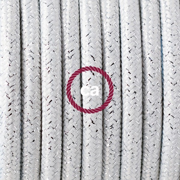 Plug-in Pendant with switch on socket | RL01 White Glitter
