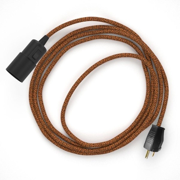 Plug-in Pendant with switch on socket | RL22 Copper Glitter