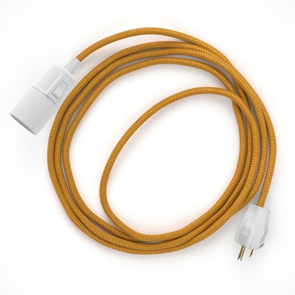 Plug-in Pendant with switch on socket | RM05 Gold Rayon