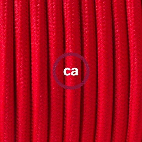 Plug-in Pendant with switch on socket | RM09 Red Rayon
