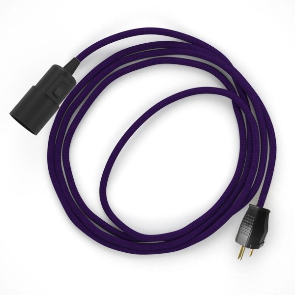 Plug-in Pendant with switch on socket | RM14 Violet Rayon