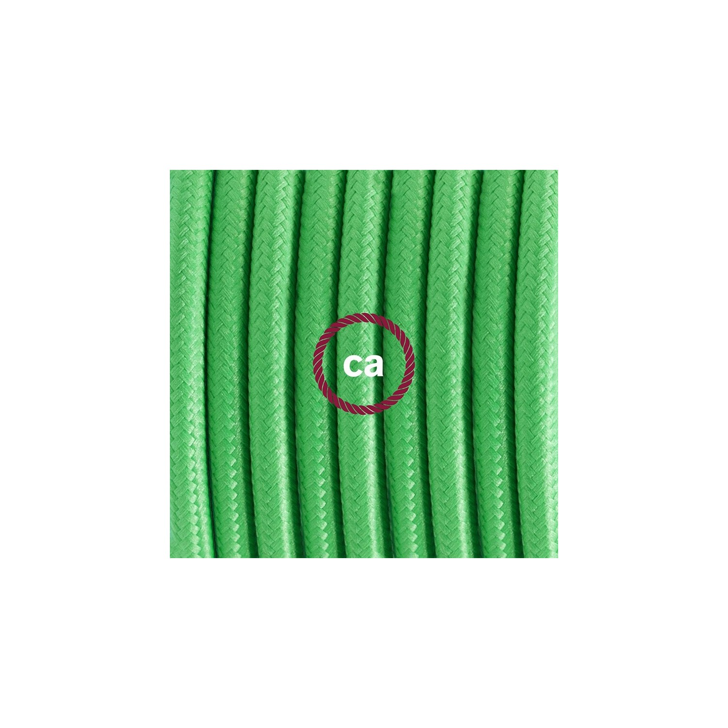 Plug-in Pendant with switch on socket | RM18 Lime Green Rayon