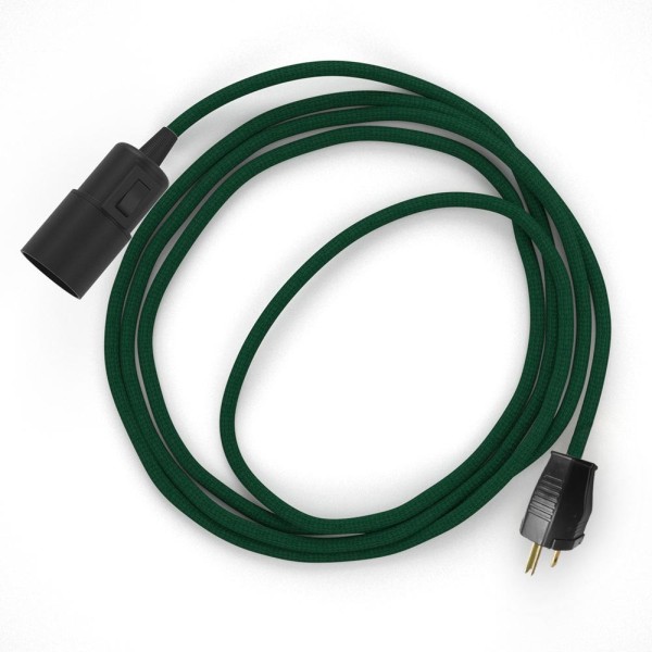 Plug-in Pendant with switch on socket | RM21 Emerald Rayon