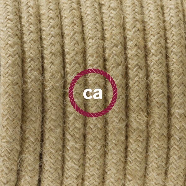 Plug-in Pendant with switch on socket | RN06 Jute