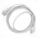 Plug-in Pendant for Lampshade with switch on socket | RCO1 White Cotton