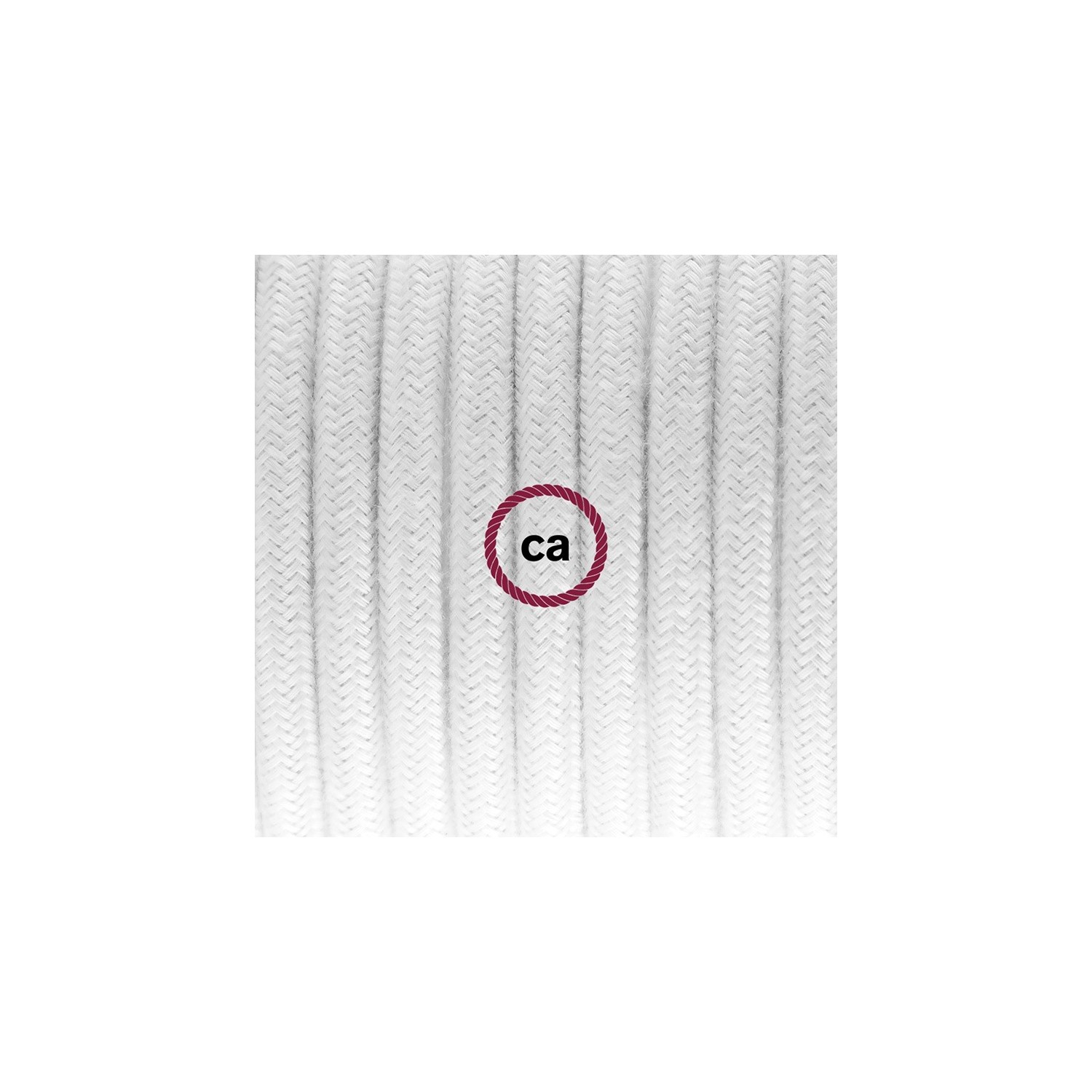 Plug-in Pendant for Lampshade with switch on socket | RCO1 White Cotton