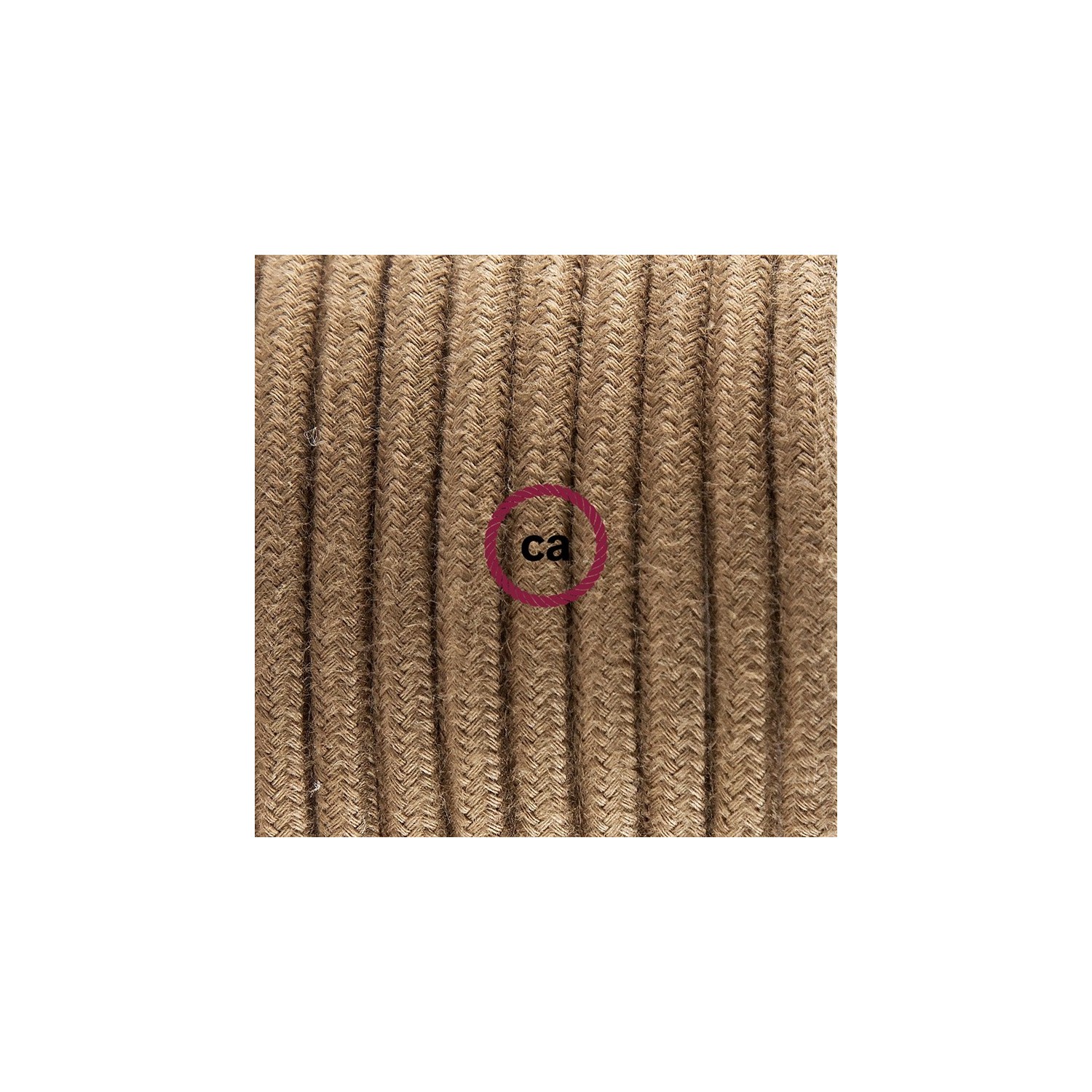 Plug-in Pendant for Lampshade with switch on socket | RC13 Brown Cotton