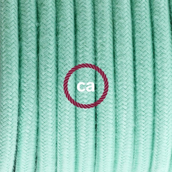 Plug-in Pendant for Lampshade with switch on socket | RC34 Mint Green Cotton