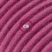 Cord-set - RC32 Raspberry Cotton Covered Round Cable