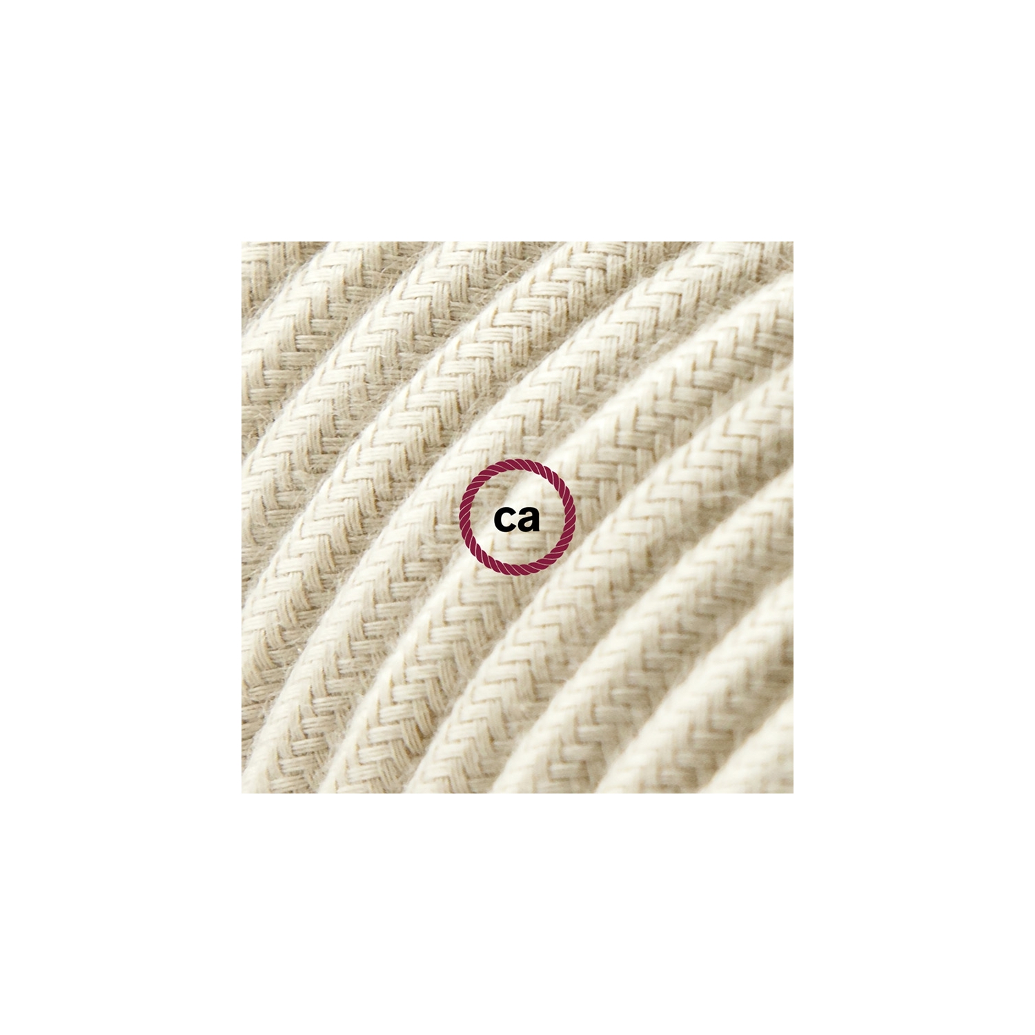 Cord-set - RC43 Dove Cotton Covered Round Cable
