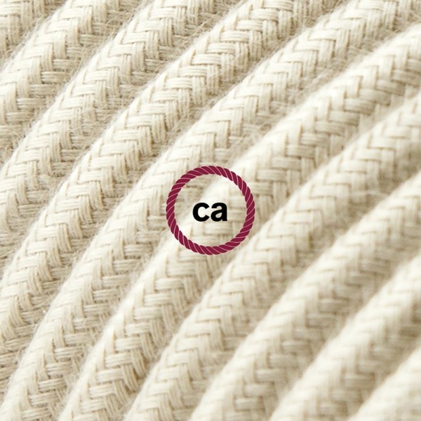 Cord-set - RC43 Dove Cotton Covered Round Cable