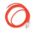 Cord-set - RF15 Neon Orange Covered Round Cable