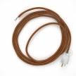 Cord-set - RL22 Copper Glitter Covered Round Cable