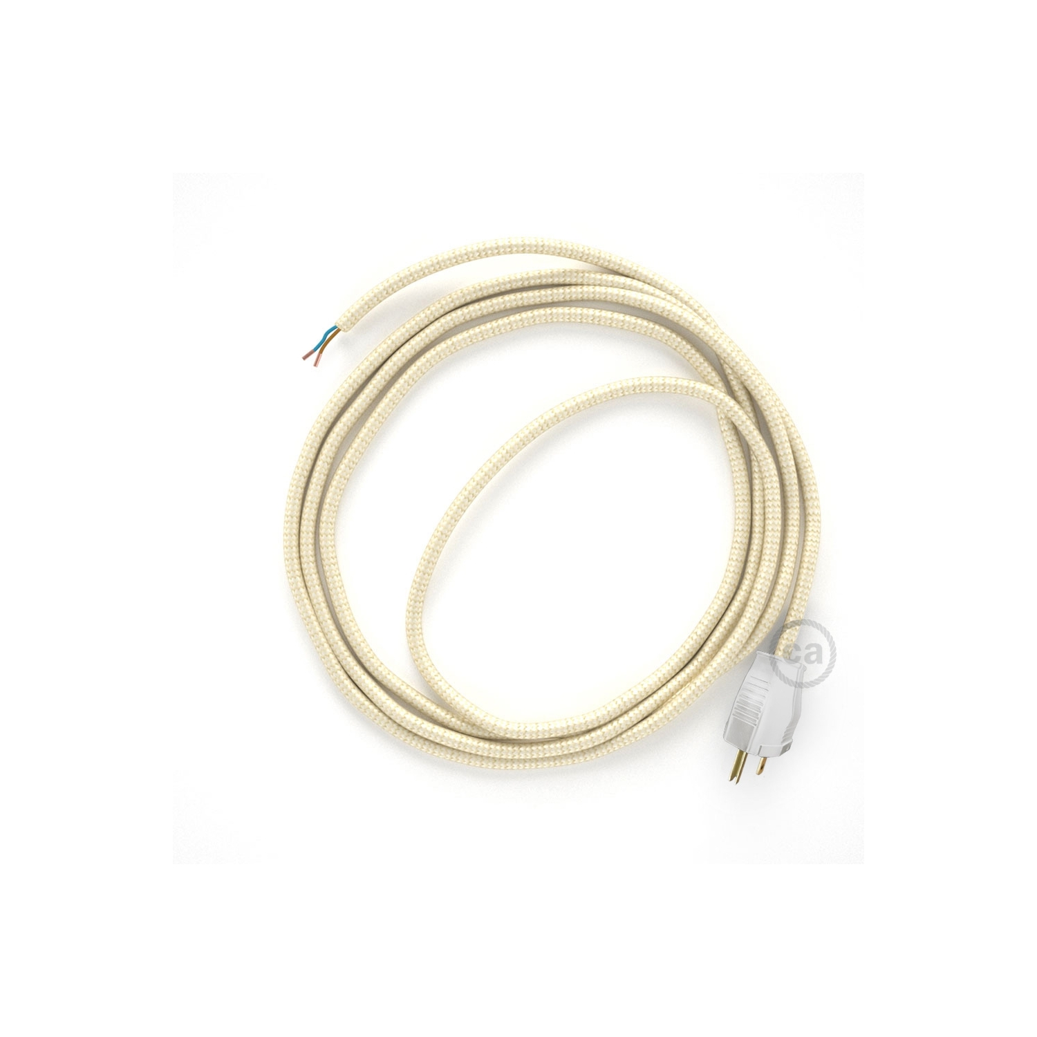 Cord-set - RM00 Ivory Rayon Covered Round Cable