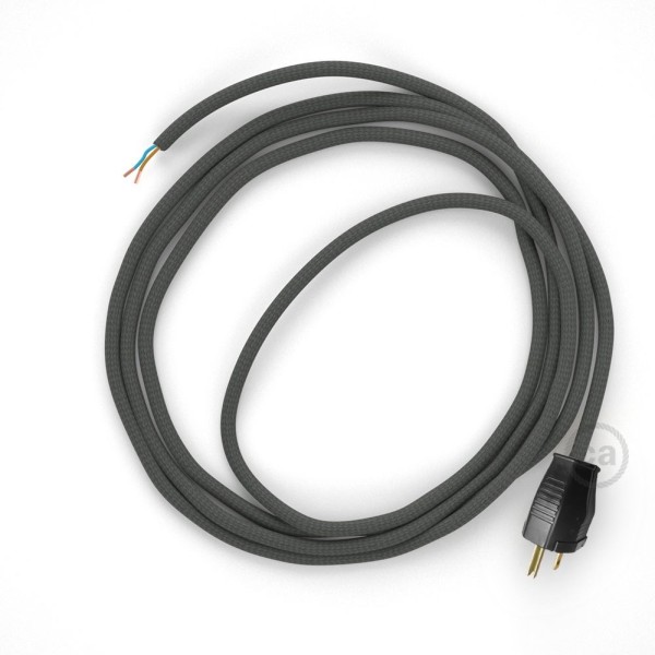 Cord-set - RM03 Gray Rayon Covered Round Cable