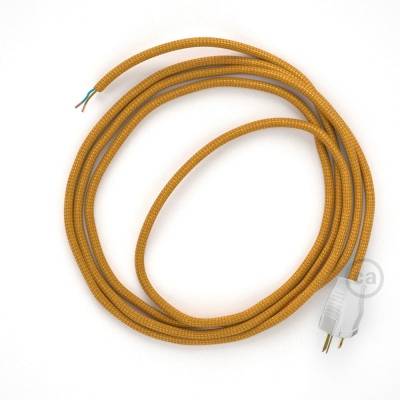 Cord-set - RM05 Gold Rayon Covered Round Cable