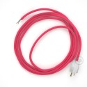 Cord-set - RM08 Fuchsia Rayon Covered Round Cable