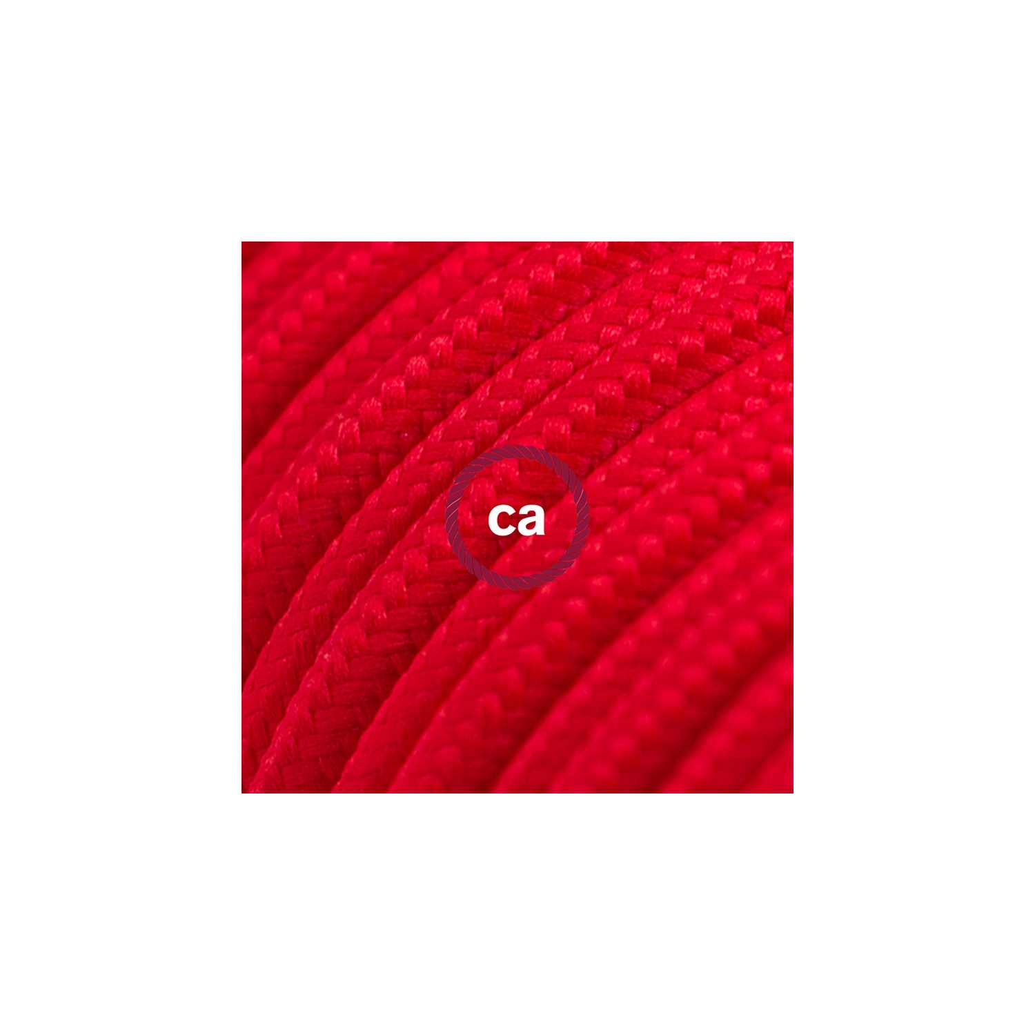 Cord-set - RM09 Red Rayon Covered Round Cable