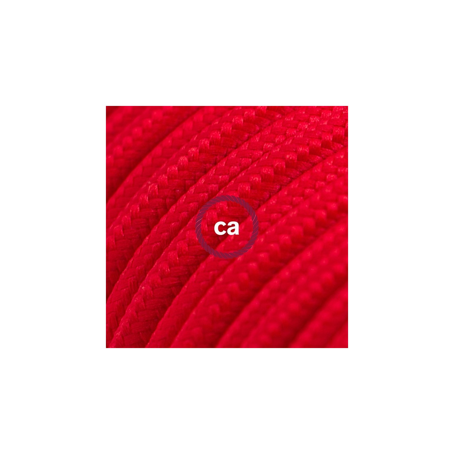 Cord-set - RM09 Red Rayon Covered Round Cable