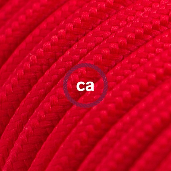 Cord-set - RM09 Red Rayon Covered Round Cable
