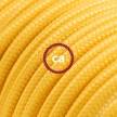 Cord-set - RM10 Yellow Rayon Covered Round Cable