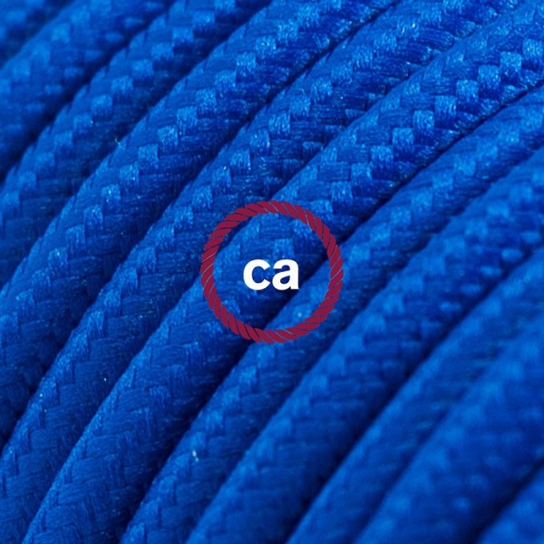 Cord-set - RM12 Blue Rayon Covered Round Cable