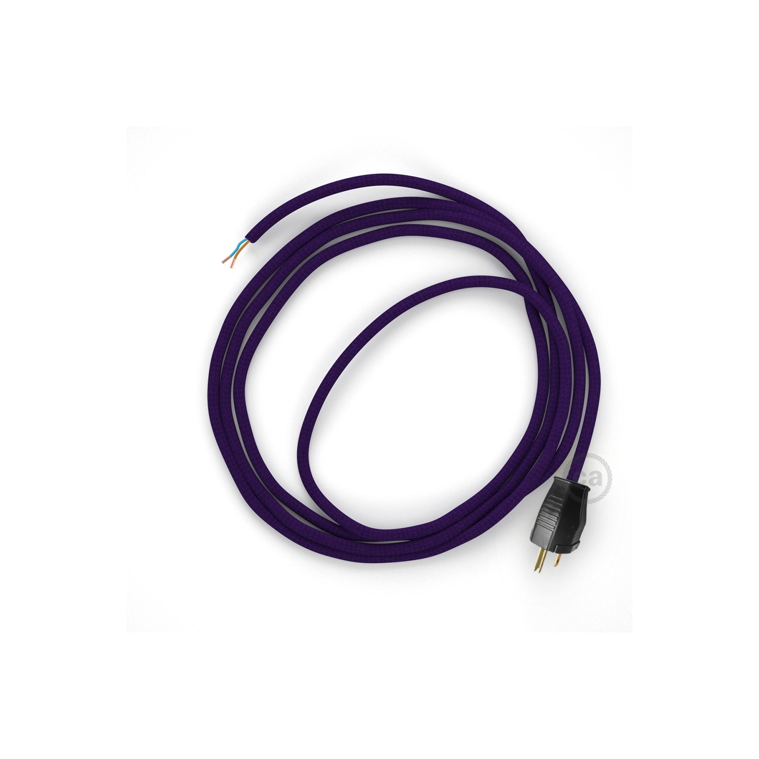 Cord-set - RM14 Violet Rayon Covered Round Cable