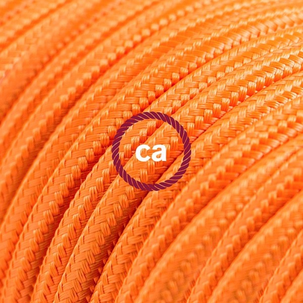 Cord-set - RM15 Orange Rayon Covered Round Cable