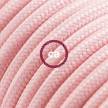 Cord-set - RM16 Pink Rayon Covered Round Cable