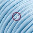Cord-set - RM17 Baby Blue Rayon Covered Round Cable