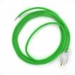 Cord-set - RM18 Lime Green Rayon Covered Round Cable