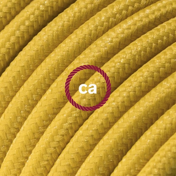 Cord-set - RM25 Mustard Rayon Covered Round Cable