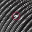 Cord-set - RM26 Dark Gray Rayon Covered Round Cable