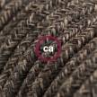 Cord-set - RN04 Brown Linen Covered Round Cable