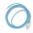 Cord-set - RZ11 Light Blue & White Chevron Covered Round Cable
