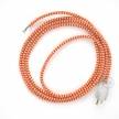 Cord-set - RZ15 Orange & White Chevron Covered Round Cable
