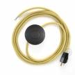 Power Cord with foot switch, RC10 Pale Yellow Cotton - Choose color of switch/plug
