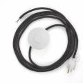Power Cord with foot switch, RL03 Gray Glitter - Choose color of switch/plug