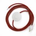 Power Cord with foot switch, RL09 Red Glitter - Choose color of switch/plug