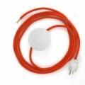Power Cord with foot switch, RM15 Orange Rayon - Choose color of switch/plug