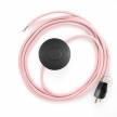 Power Cord with foot switch, RM16 Pink Rayon - Choose color of switch/plug