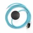 Power Cord with foot switch, RM17 Baby Blue Rayon - Choose color of switch/plug