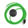 Power Cord with foot switch, RM18 Lime Green Rayon - Choose color of switch/plug