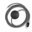 Power Cord with foot switch, RN02 Gray Linen - Choose color of switch/plug