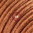 Power Cord with in-line switch, RL22 Copper Glitter - Choose color of switch/plug