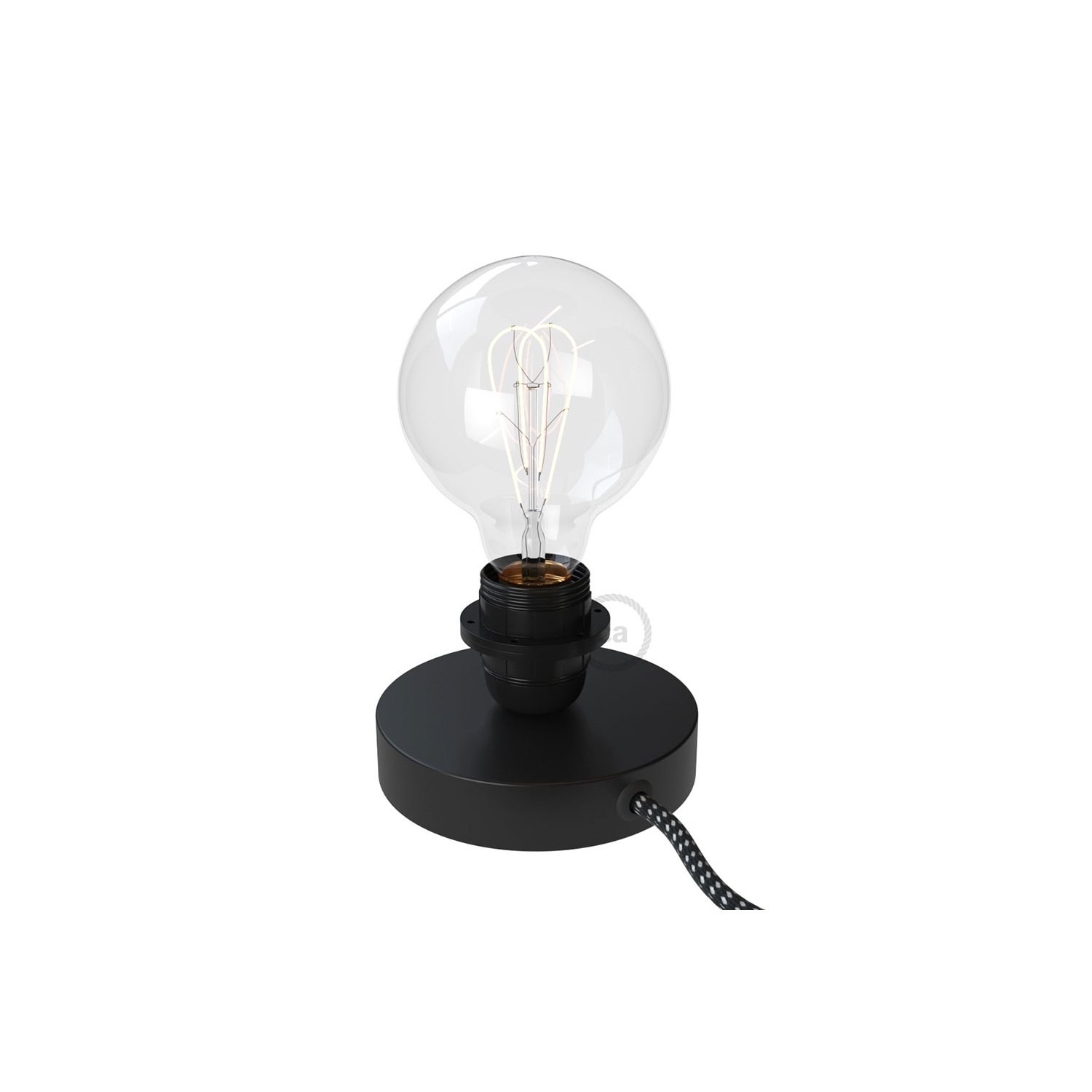 The Posaluce | Black Metal Table Lamp for Lampshade